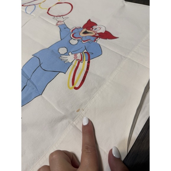 Bozo The Clown Twin Bed Sheet Set Wamsutta Bigtop Circus Vintage TV Cartoon - Picture 6 of 12
